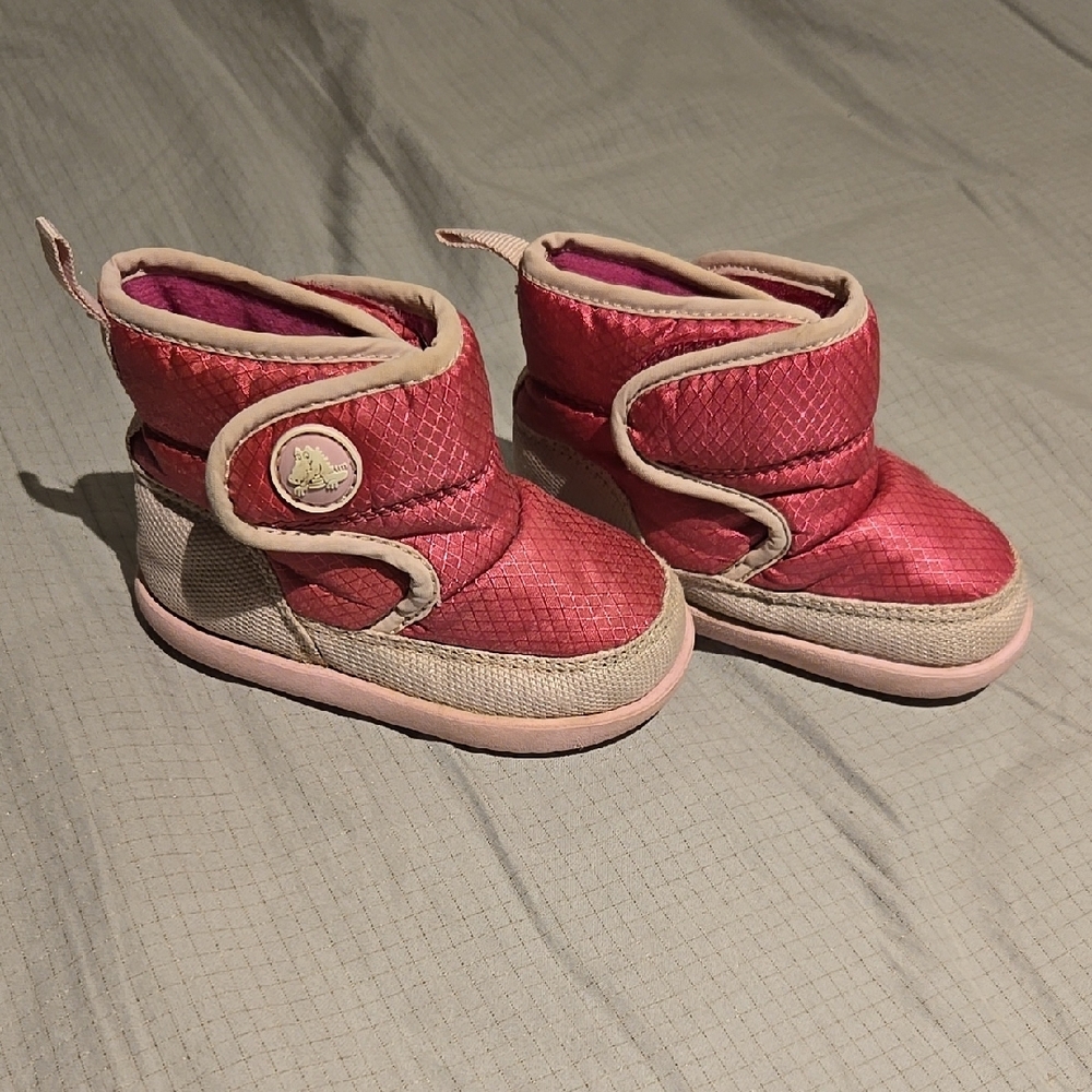 Stylish Pink Kids Boots